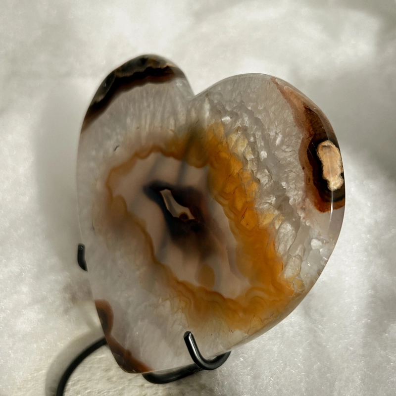 cuore in Quarzo e Agata